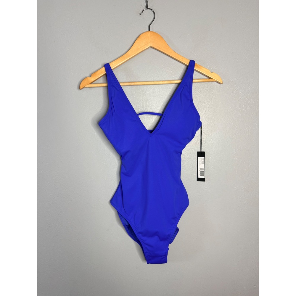 Ta3 Plungey Saphhire Blue XS Reg/Long One Piece Swim NWT